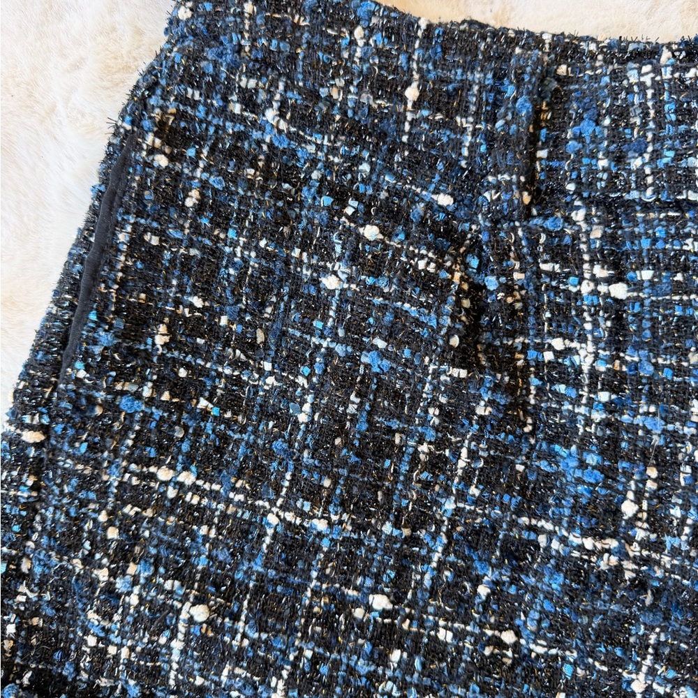 Kori Black and Blue Tweed High Waist Shorts - Picture 6 of 7
